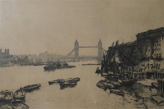 Kasimir View of Tower Bridge overall 43 x 59cm